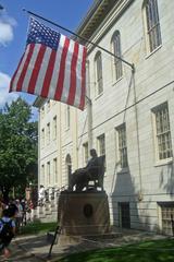 John Harvard statue at Harvard's Yard