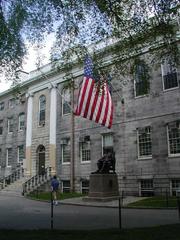 Harvard Yard and John Harvard statue