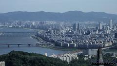 View from N-Seoul Tower observatory overlooking southern Seoul