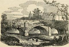 The Bridge at Eltham Palace illustration from 1834