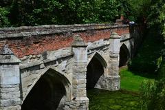 Bridge over the moat at Eltham Palace