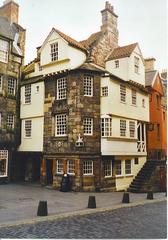 John Knox House on High Street with Scots baronial architectural details