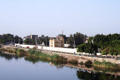 Houses in Esna, Egypt near the Nile River