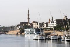 Buildings in Esna on the Nile, Egypt