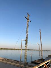 Disused Power Pylons at Old Esna Dam and Lock