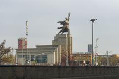 Moscow Worker and Kolkhoz Woman statue