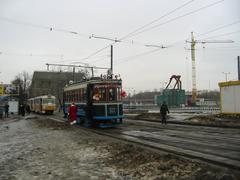 Historic Moscow tram BF 932 from Baumanskoe depot to Ostankino