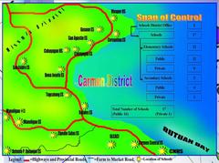 District of Carmen schools map