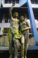 UP Diliman Malakas at Maganda sculpture outside Vargas Museum