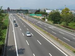 Highway A4 near Bergamo, Italy