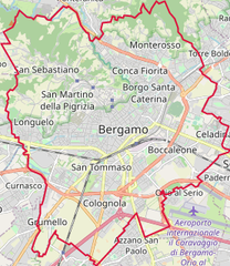 uMap-generated map of Bergamo