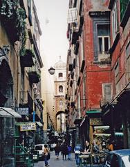 Via San Gregorio Armeno in Naples, April 2000