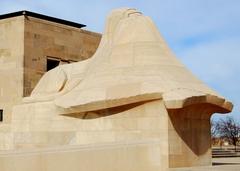 Unseeing sphinx statue at the National World War I Museum and Memorial