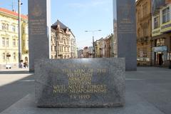 US Army Memorial 'Thank you America' at Pilsner crossing 'U Práce'