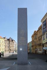 US Army Memorial 'Thank you America' at Pilsner crossing 'U Práce'