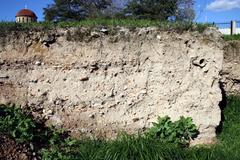 Stratigraphy in Kerameikos Cemetery, Athens, Greece, 2009