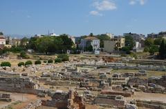 Kerameikos archaeological site in Athens, 2017