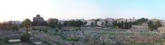 Panoramic view of the archaeological site of Kerameikos in Athens