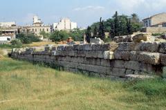 View of Proteichisma from the southwest at Kerameikos in Athens