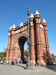 Arc de Triomf in Barcelona on a sunny day