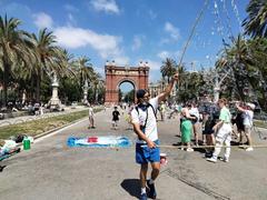 Passeig Lluís Companys with Arc de Triomf in the background