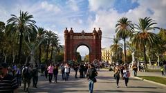 Arc de Triomf in Barcelona on October 10, 2017