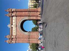 Arc de Triomf in Barcelona on a sunny day