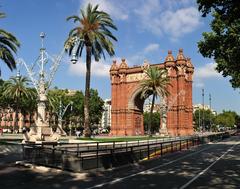 Arc de Triomf in Barcelona on a sunny day