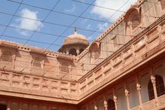 facades of Karan Mahal public audience courtyard in Junagarh Fort