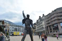 Freddie Mercury statue in Montreux