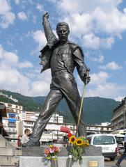 Statue of Freddie Mercury in Montreux, Switzerland