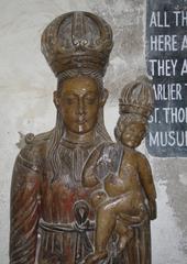 Portuguese relic made of petrified wood in Diu Museum