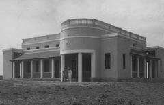 Modernist style post office building in Diu, India