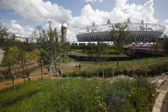 2012 Gardens with Olympic Stadium in the background