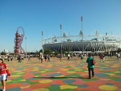 ArcelorMittal Orbit and Olympic Stadium in Olympic Park