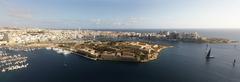 Manoel Island panorama taken by drone