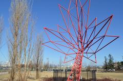 Maple Leaf monument at Mississauga Park in Kariya, Japan