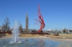 Maple Leaf Monument in Mississauga Park, Kariya, Aichi Prefecture