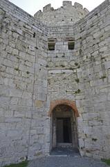 Yedikule Tower at the southeastern corner in Istanbul under restoration