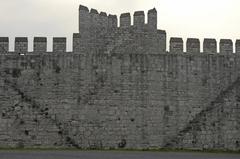 Istanbul Yedikule south wall with two flights of stairs