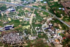 Aerial view of Bahadurgarh, Haryana, including PDM College of Engineering