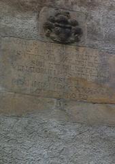 Latin inscription at the Jägerturm with crest