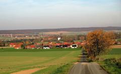 View from the northeast edge of Hainberg on Klein Heere in the Wolfenbüttel district