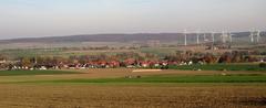 View from the northeastern edge of Hainberg towards Groß Heere, Wolfenbüttel district