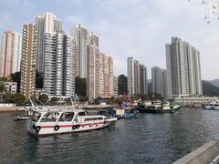 Waterfront Promenade in Ap Lei Chau, Hong Kong, January 2021