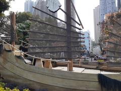 Waterfront Promenade in Ap Lei Chau, Hong Kong, January 2021