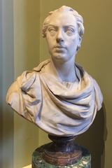 Marble male head Roman Emperor Claudius