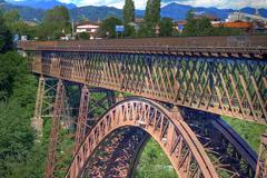 San Michele iron arch bridge