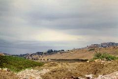 Valle dei Templi ancient Akragas panoramic view 1979