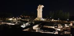 Valle dei Templi Agrigento with ancient temple ruins at sunset